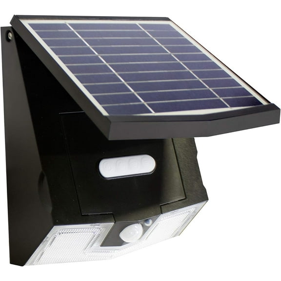 SOLARBASICS SB-408 Decorative Security Solar Wall Stair & Step Light, LED, Black, 1-Pack