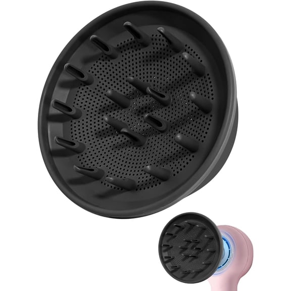 SOLARGESS Magnetic Diffuser for LANGE HAIR Axia HaloRing Ionic Hair Dryer|Magnetic Curl Enhancing Hair Diffuser Attachment for Curls,Waves & Coily Hair,Anti-Frizz Styling Accessory