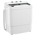 thumbnail image 1 of SOLAURA 16 LBS Portable Washing Machine, Mini Washer and Dryer Combo, Semi-Automatic Twin Tub Washer with Drain Pump for Dorms, Apartments, RVs (Grey), 1 of 9
