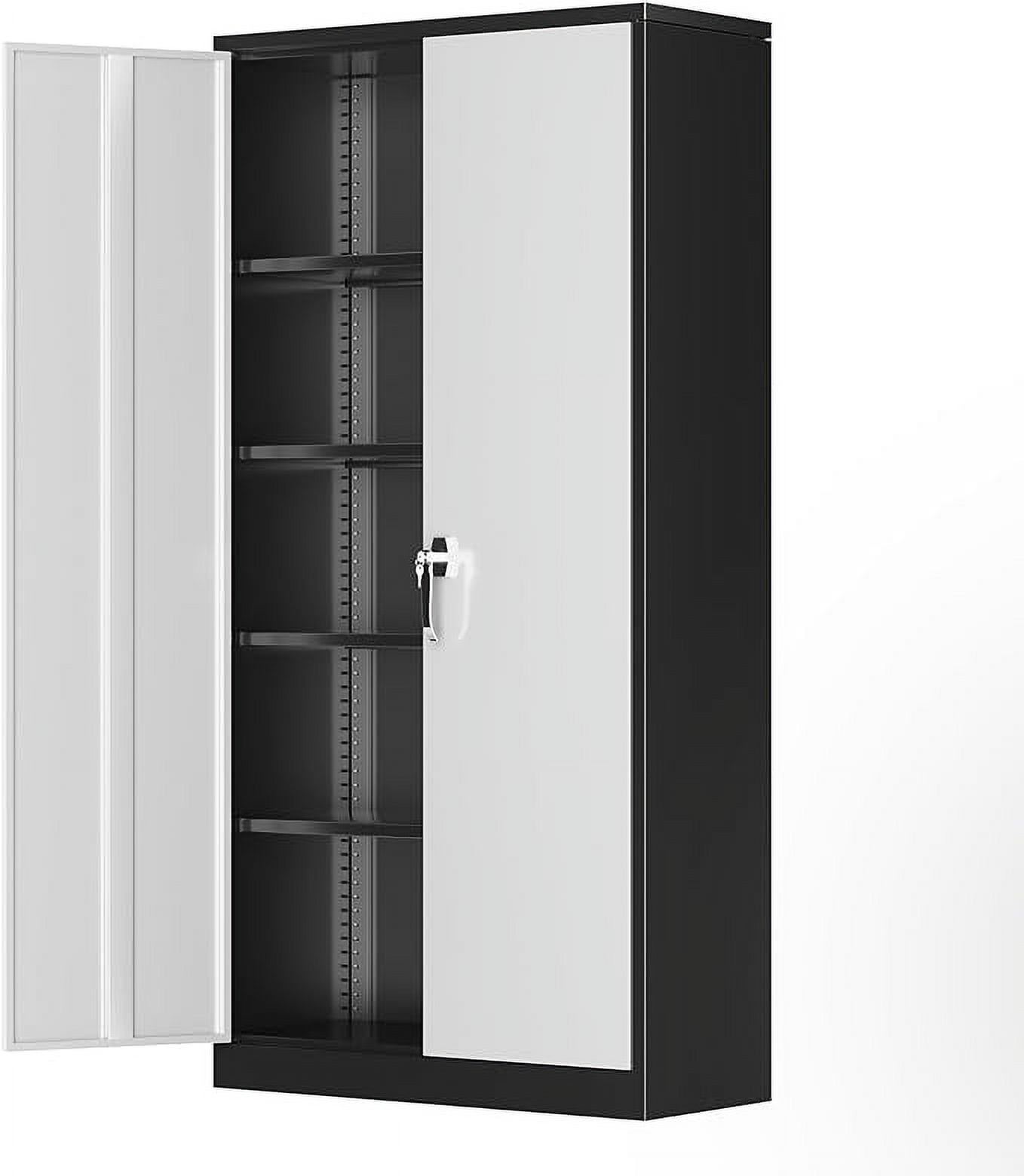 SOLAURA 71" Metal Garage Storage Cabinet with Locking Doors and ...