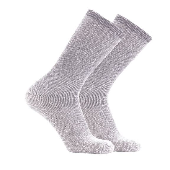 SOLAX Mens Merino Wool Hiking Socks Outdoor Full Cushion Warm Trail Crew Socks 2 Pairs (LG DK. Grey166)