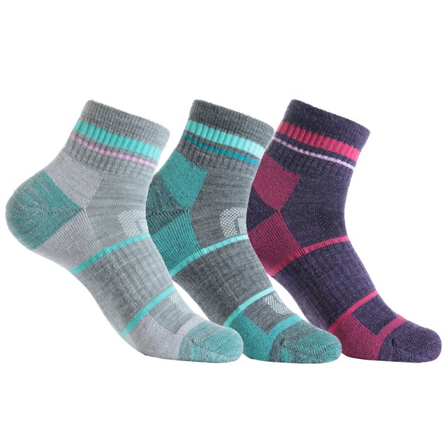 Solax Women's ColdWeather Hiking Socks, 72 Merino Wool, Cushioned and