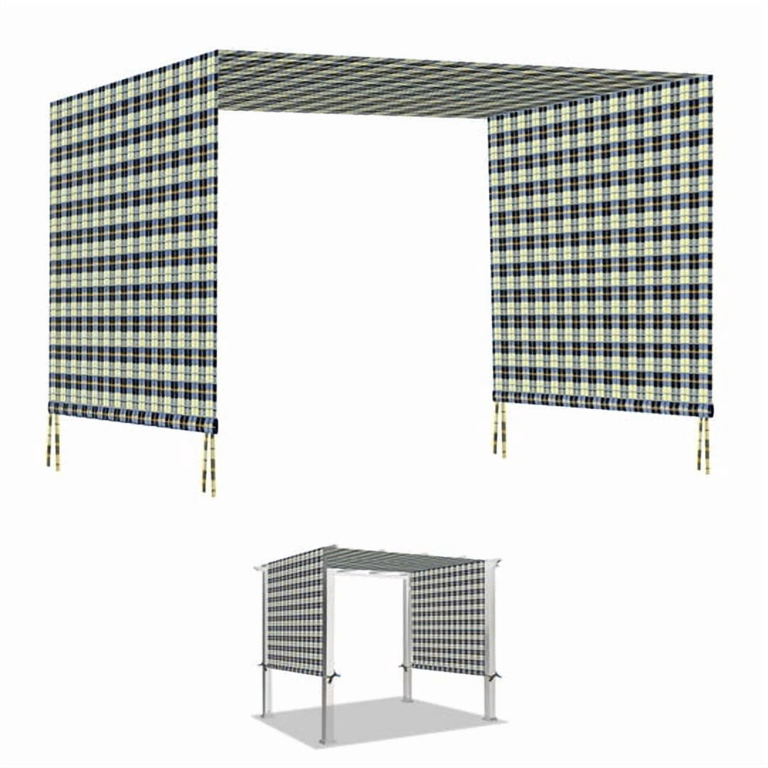 SOLAXO 18'L x 8.2'W Pergola Replacement Canopy Universal Pergola Canopy Replacement Top Cover for Pergola Structure, Frame NOT included (Blue with Yellow)