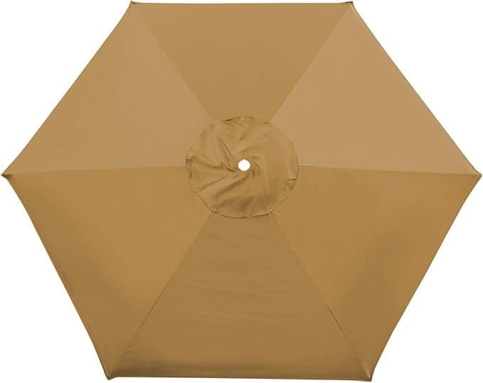 SOLAXO 8.2ft 6 Ribs Umbrella Canopy Cover Only Patio Umbrella Replacement Top