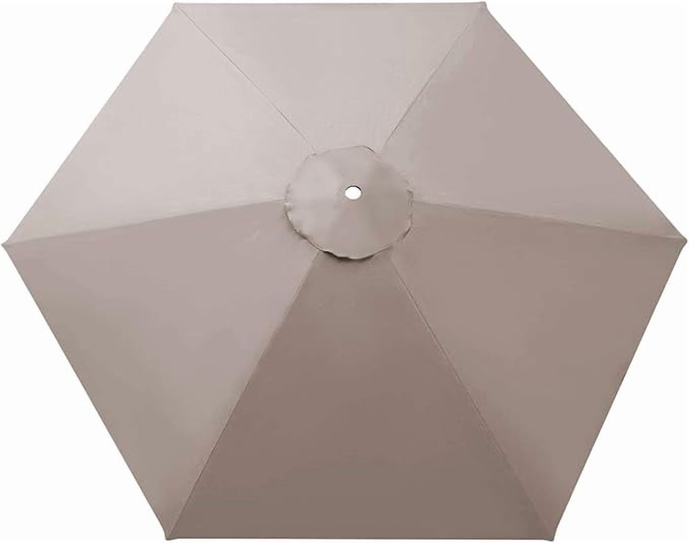 SOLAXO 9ft 6ribs Umbrella Canopy Cover Replacement Top Canopy for Patio Umbrella
