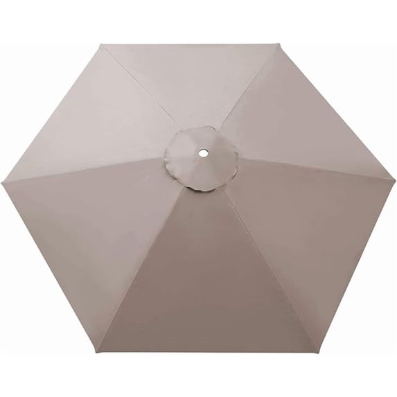 SOLAXO 9ft 6ribs Umbrella Canopy Cover Replacement Top Canopy for Patio Umbrella