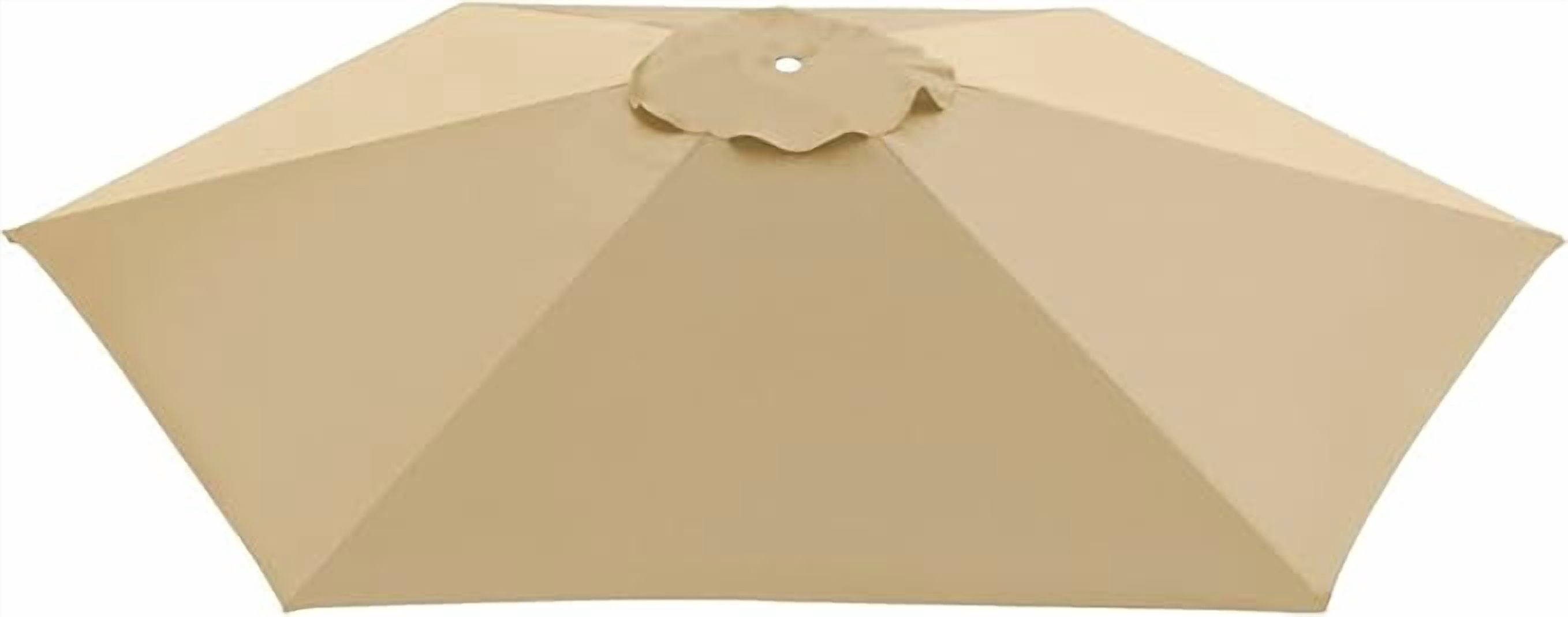 SOLAXO 9ft 6ribs Umbrella Canopy Cover Replacement Top Canopy for Patio Umbrella