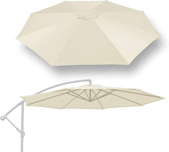SOLAXO Replacement Umbrella Canopy for 10ft 8 ribs Cantilever Hanging Umbrella (Canopy Only)