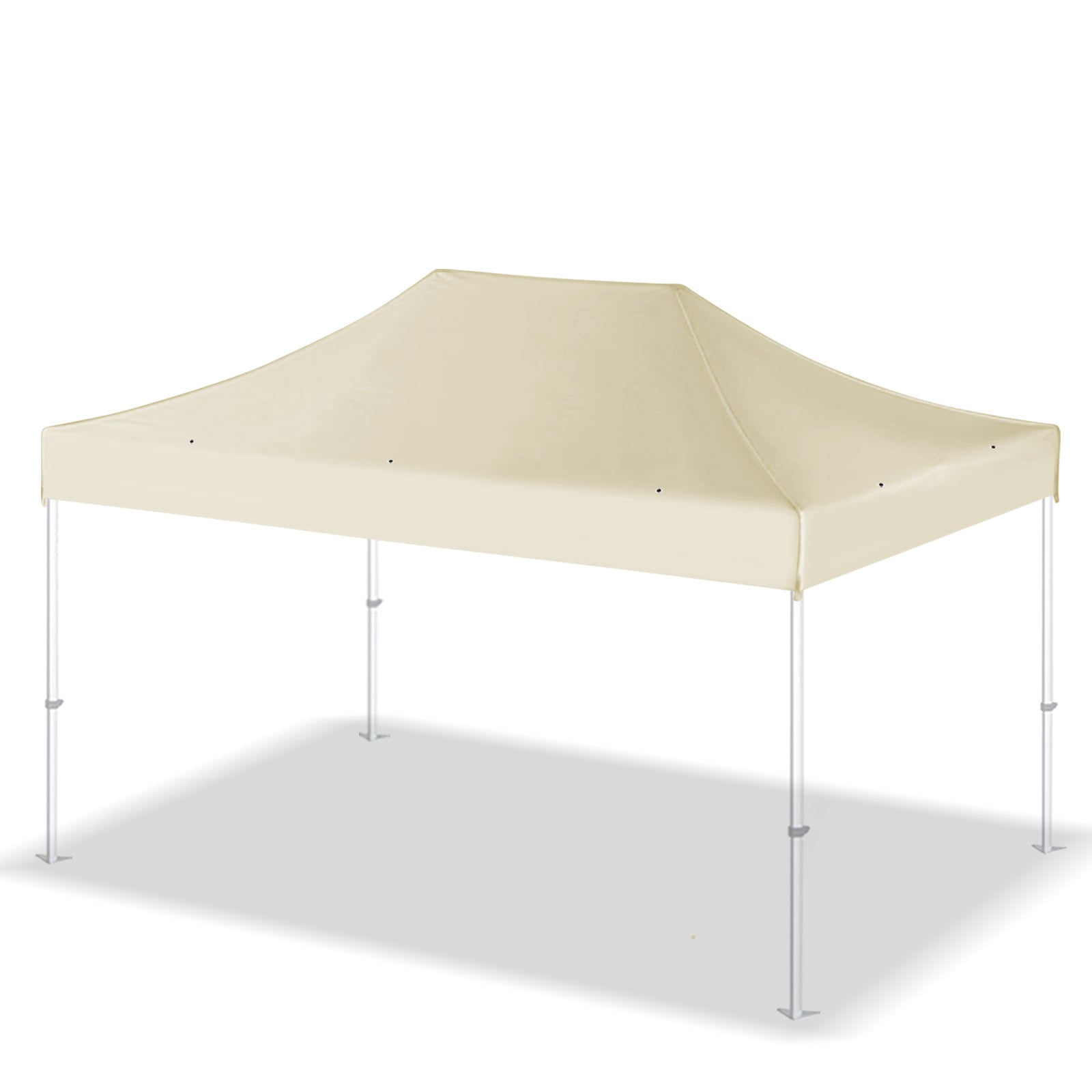 SOLAXO 10x15 Canopy Replacement Top Pop Up Canopy Top Cover Canopy Tent Replacement Top Gazebo Tent Cover (Ecru)