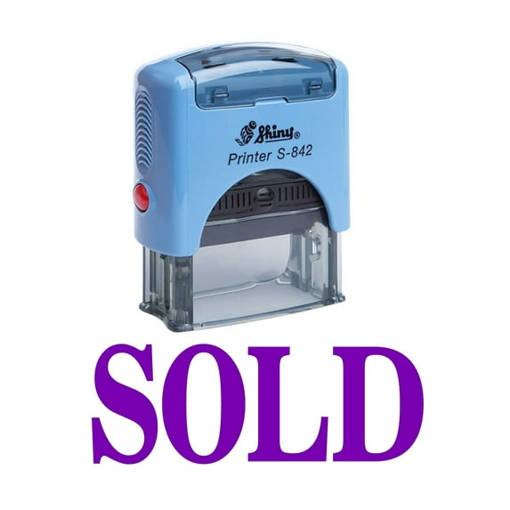 SOLD Self Inking Rubber Stamp Custom Shiny Office Stationary Stamp