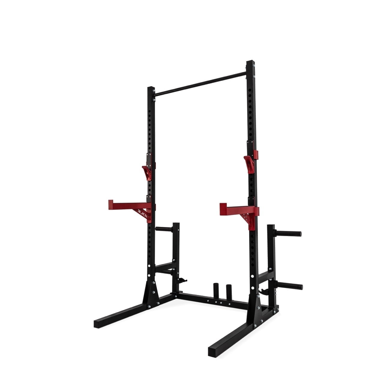 SOLE Fitness SW121 Heavy Duty Steel Adjustable Squat Rack, Bench Press Rack, Weight Lifting Barbell Rack Home Exercise Fitness Workout Equipment