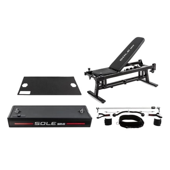 SOLE SRVO COMPLETE All-in-One Smart Home Gym, Full Body Digital Resistance Training Machine, Strength & Cardio Home Exercise Fitness Workout Equipment