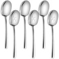 thumbnail image 1 of SOLEADER Extra Large Serving Spoons Set,12 Inch Slotted Spoon and Serving Spoon,Spoons Silverware,Cooking Spoon,Pasta Spoon,Buffet Serving Utensils,Foodgrade 18/8 Stainless Steel,Pack of 6, 1 of 9