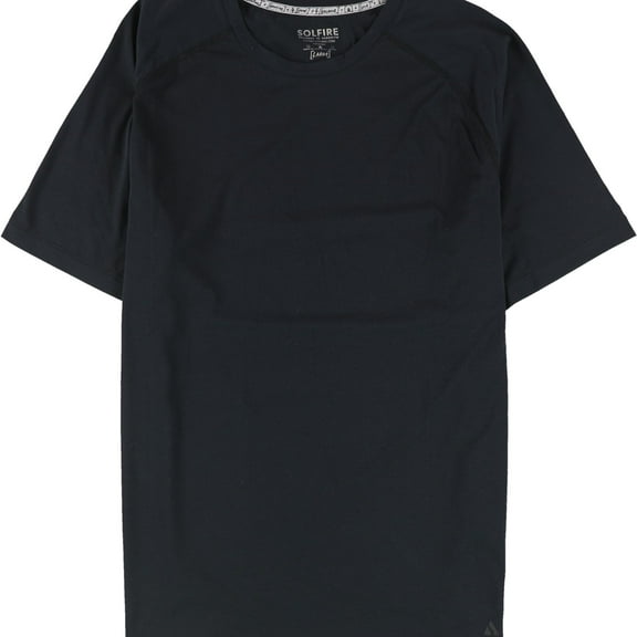 SOLFIRE Mens Icon Basic T-Shirt, Black, Large