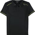 thumbnail image 1 of SOLFIRE Mens Performance Polo Shirt, Black, Large, 1 of 2