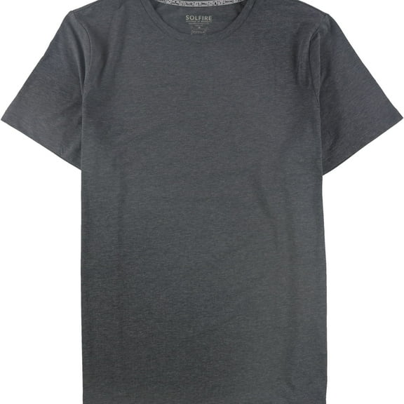 SOLFIRE Mens Standard Basic T-Shirt, Grey, Medium