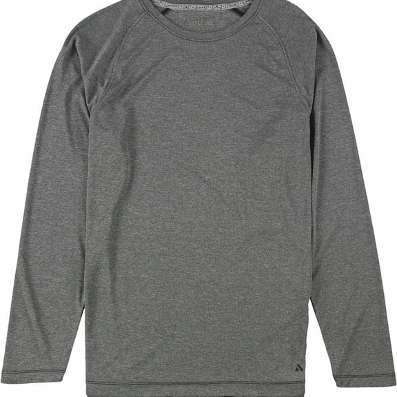 SOLFIRE Mens Tyler Basic T-Shirt, Grey, Large