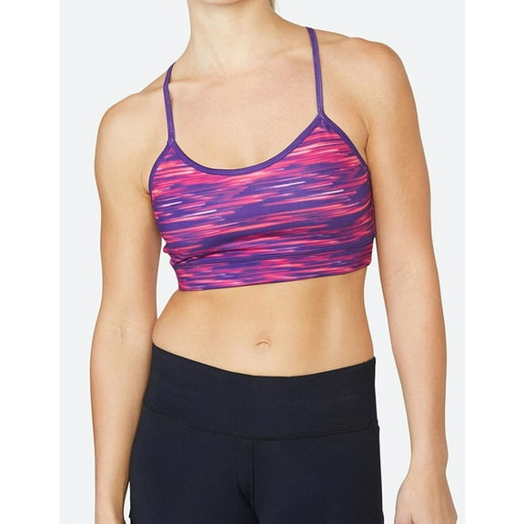 SOLFIRE Womens Circuit Sports Bra, Purple, Small