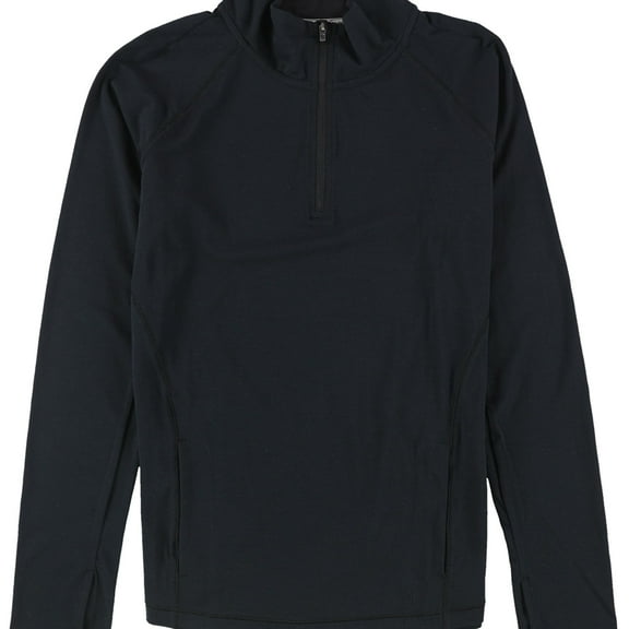SOLFIRE Womens Jackie 1/4 Zip Sweatshirt, Black, Small