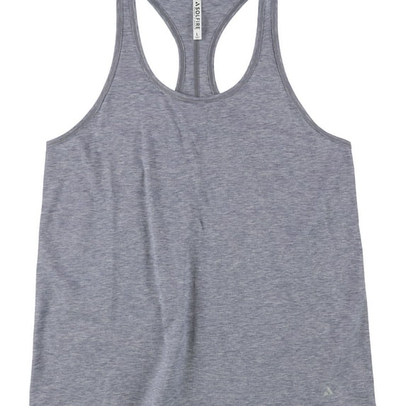 SOLFIRE Womens Jessica Heathered Racerback Tank Top, Grey, Large
