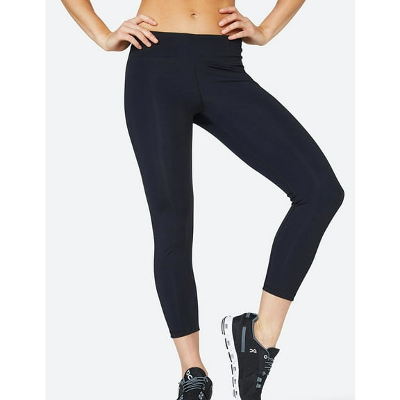 SOLFIRE Womens Marianne Yoga Pants, Black, Small