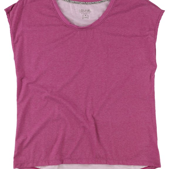 SOLFIRE Womens Morgan Heathered Basic T-Shirt, Pink, X-Large