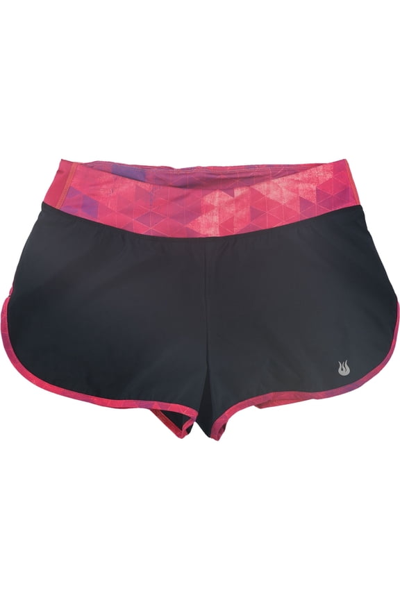 Womens Peak Athletic Compression Shorts, Black, Medium