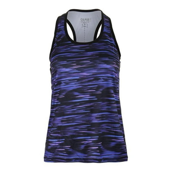 SOLFIRE Womens Stretch Your Limits Racerback Tank Top, Black, Medium