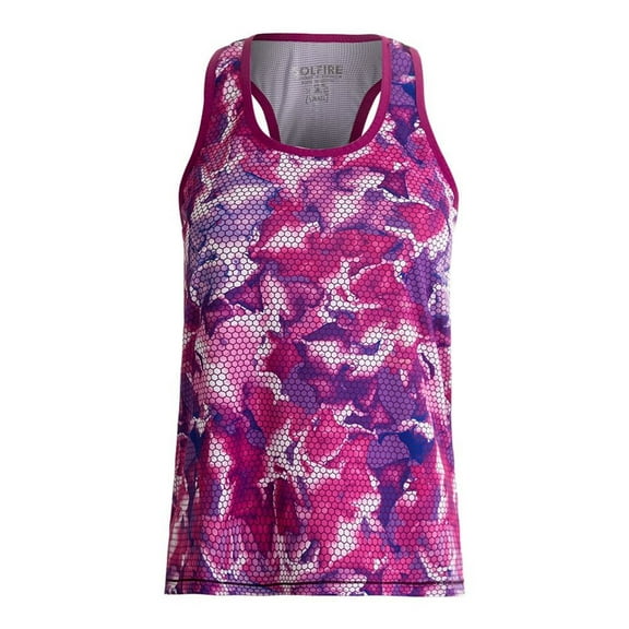 SOLFIRE Womens Stretch Your Limits Tank Top, Pink, X-Large