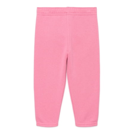 Garanimals Baby Girls Fleece Joggers, Sizes 6M-24M