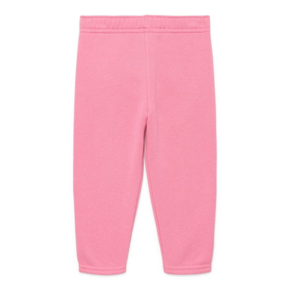 Garanimals Baby Girls Fleece Joggers, Sizes 6M-24M