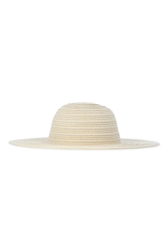 Women's Solid Floppy Hat, Natural