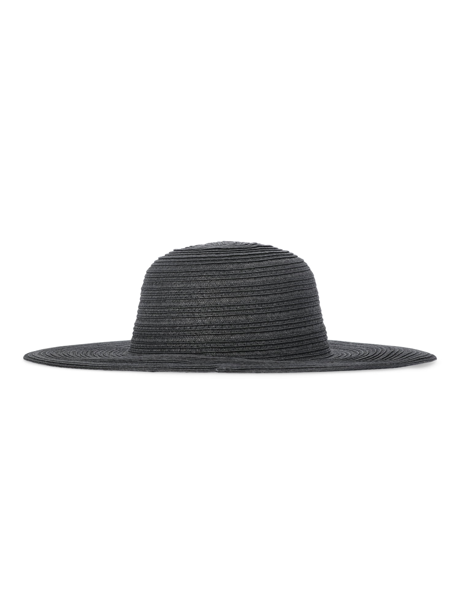 Time and Tru Women's Black Floppy Sun Hat with Wide Brim