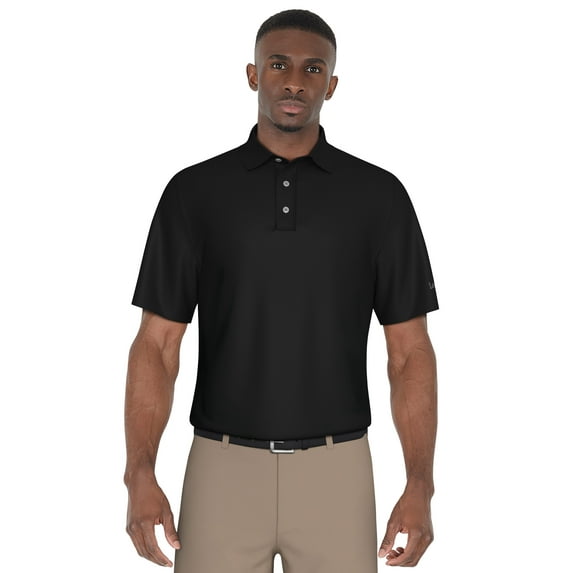 Lee Golf Men's and Big Men’s Solid Print Short Sleeve Golf Polo Shirt, Sizes S-5XL