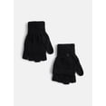 thumbnail image 1 of No Boundaries Women's Ribbed Knit Pop Top Mittens, 1 of 4