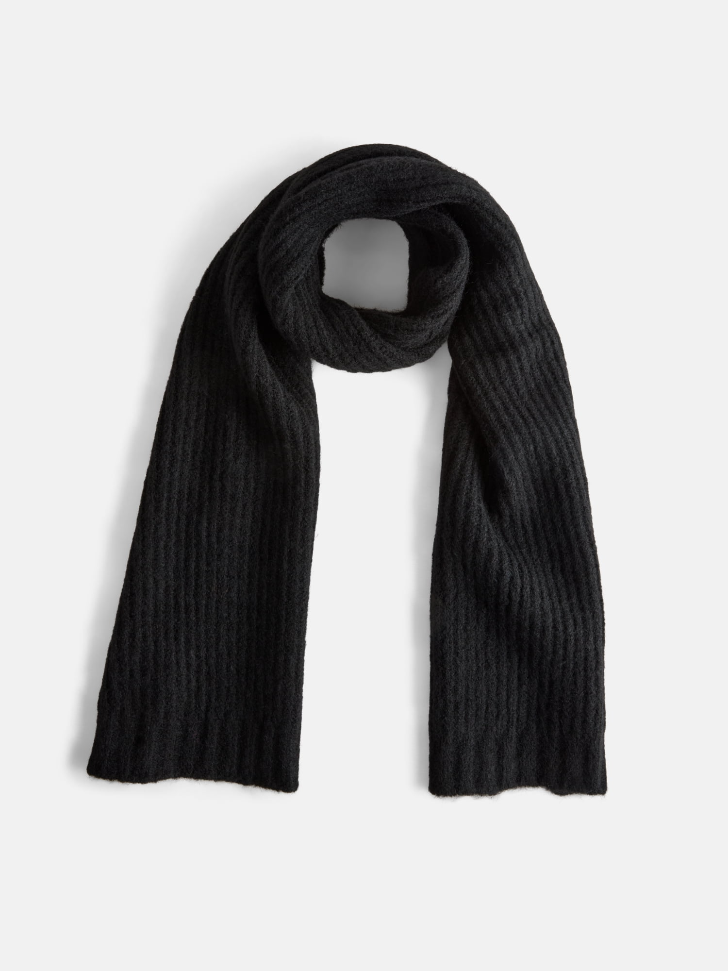 Free Assembly Women's Solid Scarf, Black Soot