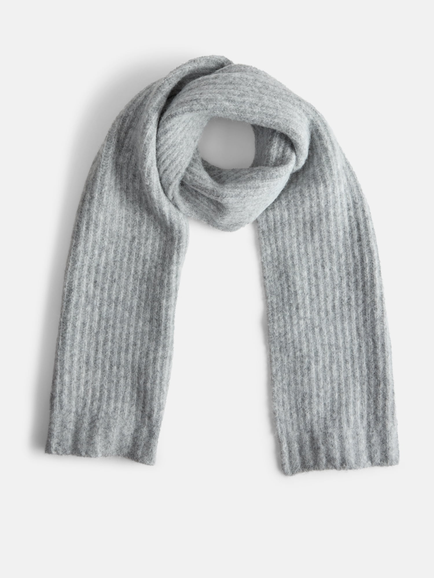Free Assembly Women's Solid Scarf, Light Grey Heather