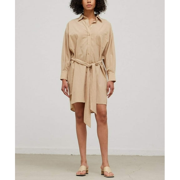 SOLID SHIRTS MINI DRESS