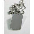 thumbnail image 1 of SOLID STAINLESS STEEL HEAVY DUTY POLISHED DOG TAG NECKLACE PENDANT FREE ENGRAVE, 1 of 7