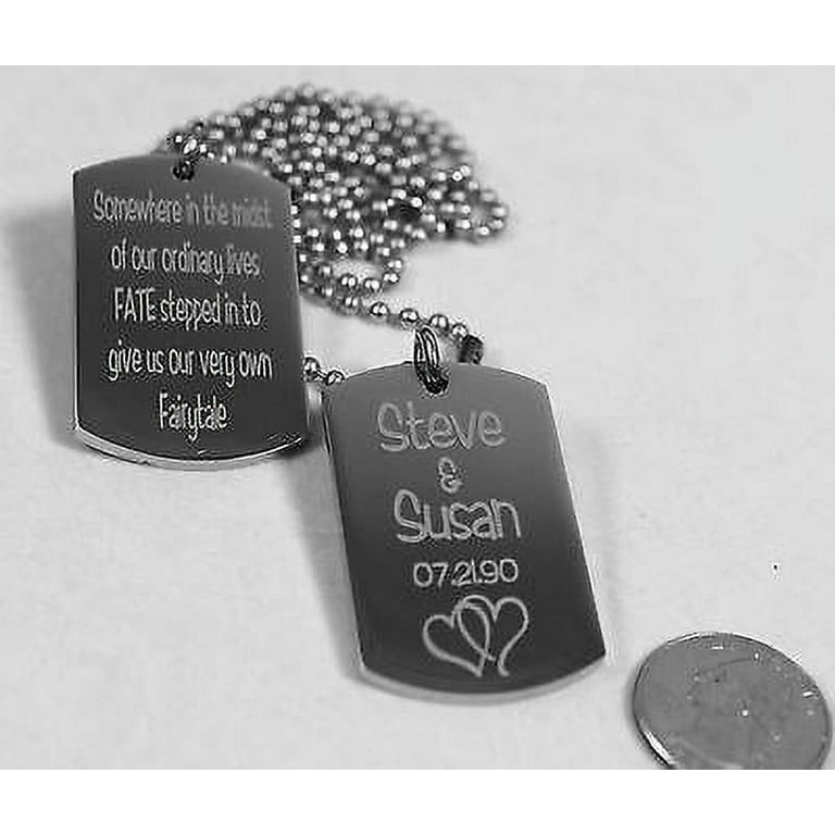 Thick dog tags cheap