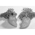 thumbnail image 1 of SOLID STAINLESS STEEL MOM DAD SPLIT HEART NECKLACES LOVE FREE ENGRAVING, 1 of 8
