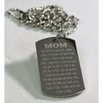 thumbnail image 1 of SOLID STAINLESS STEEL MOM/MUM  MOTHER  MESSAGE SPECIAL NECKLACE POEM DOG TAG, 1 of 4