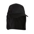 thumbnail image 1 of SOLID T/C TWILL CAP WITH FLAP, Black, 1 of 1