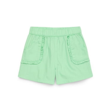Garanimals Toddler Girl Twill Shorts with Ruffle Pocket, Sizes 18M-5T