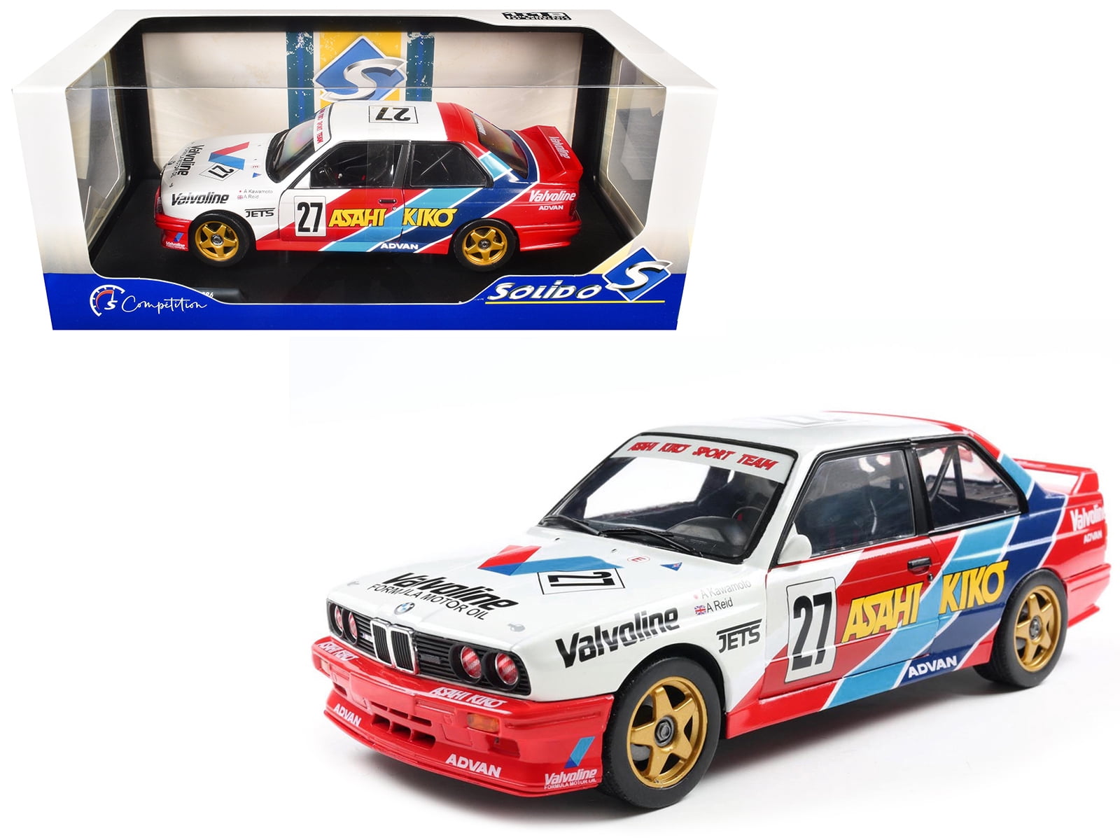 BMW E30 M3 #27 "Japanese Touring Car Championship" (1986) "Competition" Series 1/18 Diecast Model Car by Solido