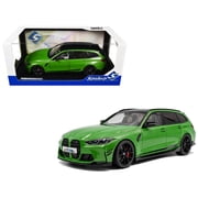 2024 BMW M3 Competition M xDrive Touring Green Metallic with Black Top 1/18 Diecast Model Car by Solido
