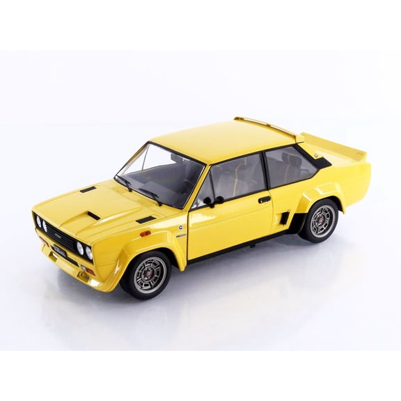 1980 Fiat 131 Abarth Yellow 1/18 Diecast Model Car by Solido