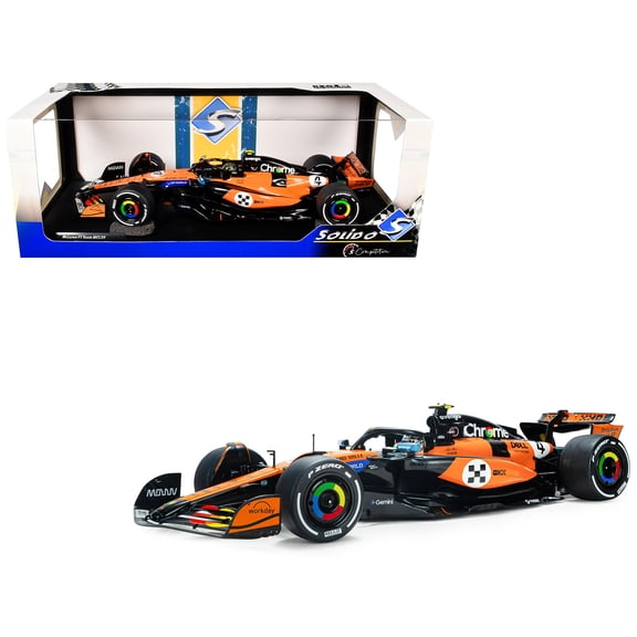 2025 F1 McLaren MCL39 Orange L.Norris #4 - GP Monaco 1:18 Scale