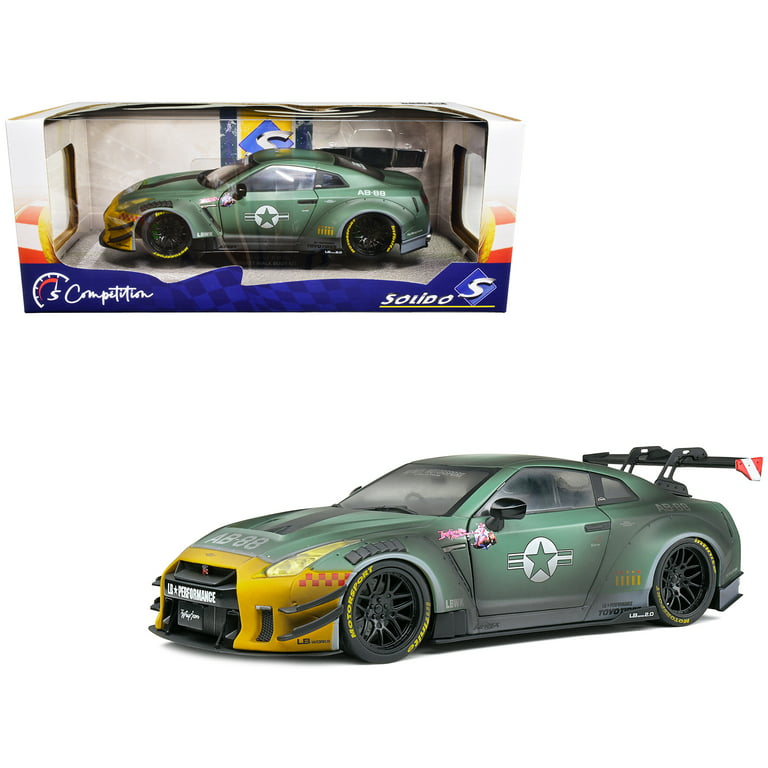 SOLIDO 1/18 - NISSAN GT-R R35 Liberty Walk Army Fighter 