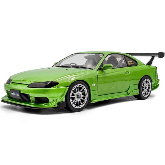 Solido Works 1:18 Scale Nissan Silvia S15 Spec-R Aero Green 1999 Diecast Model Car S1812203